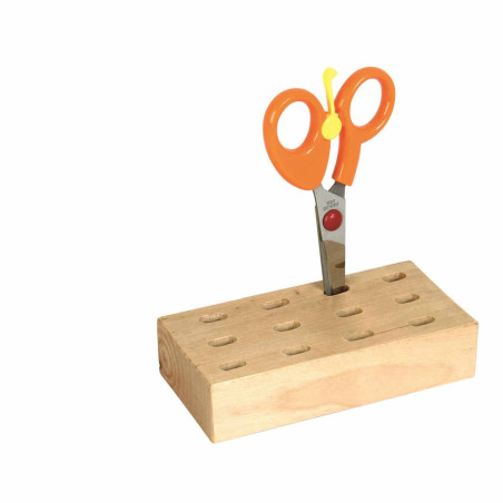 Bloc de conservation pour ciseaux 12 trous
