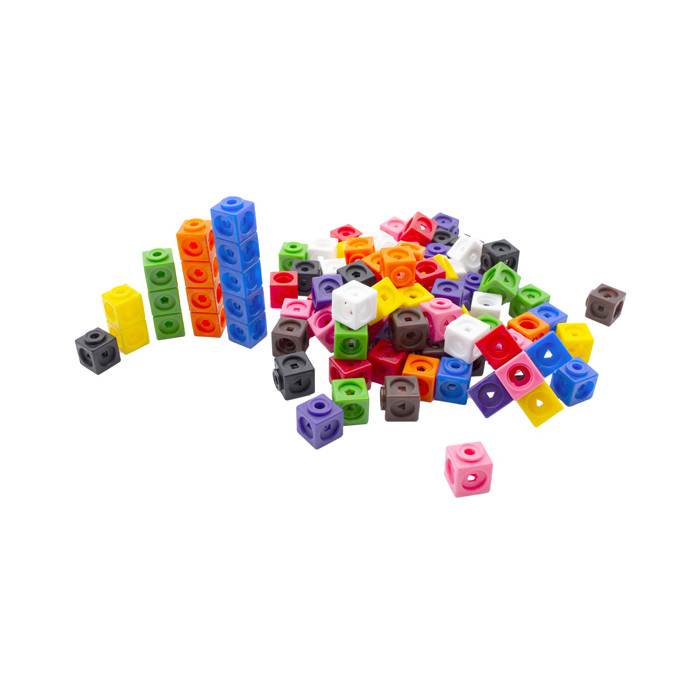 Cubes multidirectionnels à clipser (2cm) - Lot de 100 pces - Matériel Pédagogique méthode de Singapour