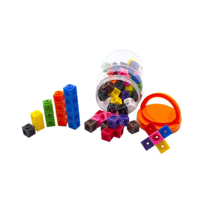 Cubes multidirectionnels à clipser (2cm) - Lot de 100 pces - Matériel Pédagogique méthode de Singapour