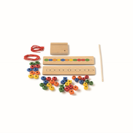 Jeu éducatif Sort the beads - Trie les perles pour développer la coordination œil-main et la logique mathématiques - Toys For Li