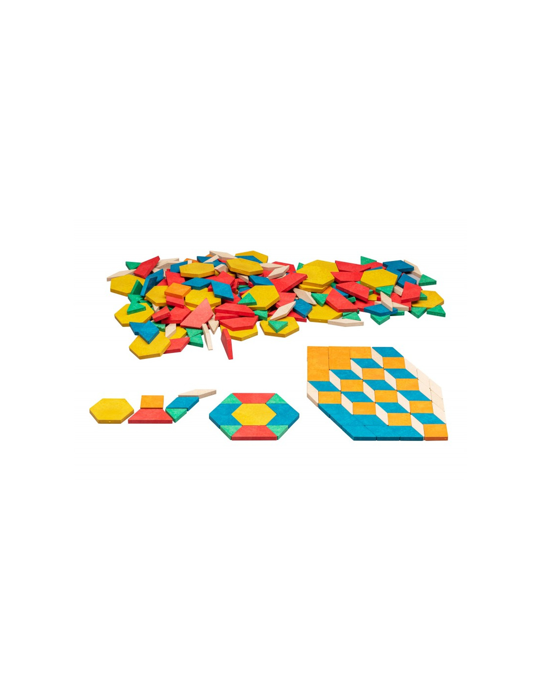 60 Blocs Géométriques Solides Translucides Montessori - Formes 3D Éducatives