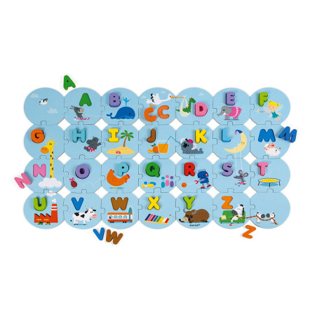 Puzzle Éducatif Janod - Apprendre l’Alphabet | Jouet Pédagogique