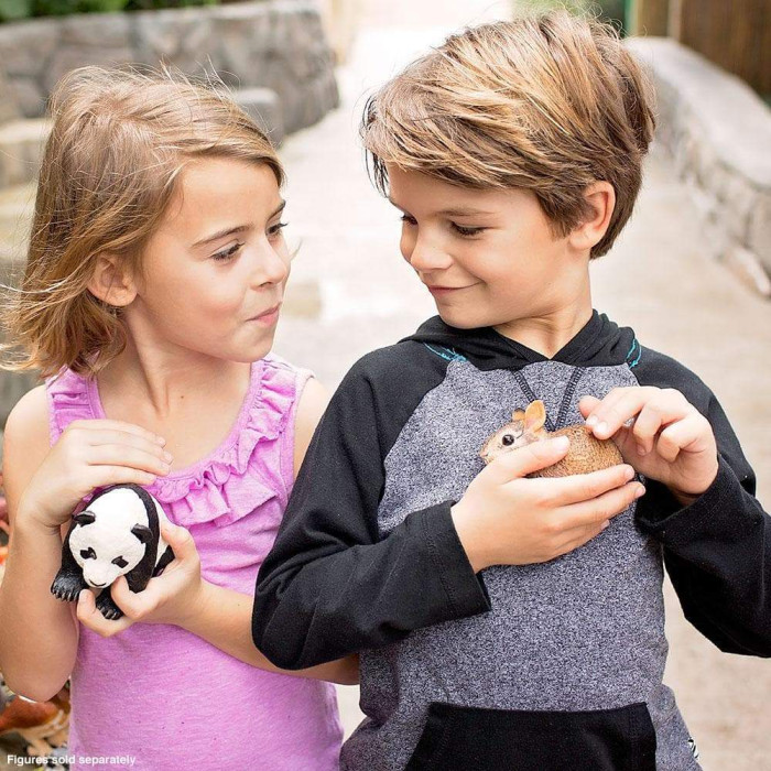 Figurine Lapin bébé - Safari Ltd® 262129 | Jouet réaliste | Matériel pédagogiqueAnimaux Montessori