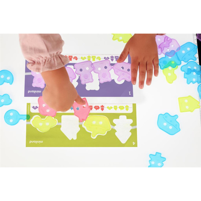 Valisette d'Activité éducative avec Figurines translucides | Accessoire idéal pour table sensorielle - Motricité fine et coordin