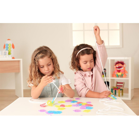 Valisette d'Activité éducative avec Figurines translucides | Accessoire idéal pour table sensorielle - Motricité fine et coordin