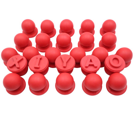 Lot de 26 Tampons de l'alphabet avec grip ergonomique pour pâte à modeler - Acessoires