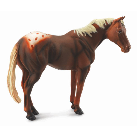 Étalon Chestnut Appaloosa CollectA - Figurine cheval 88436