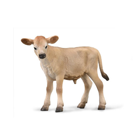 Pack Figurines CollectA Vache et Veau Jersiaise - Répliques réalistes de la célèbre race bovine Jersey pour les amoureux des ani