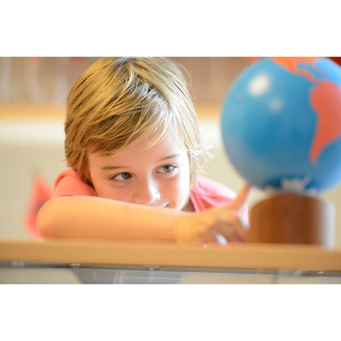 Globe coloré des parties du monde Montessori - Nienhuis  Montessori 023100 - Matériel pédagogique