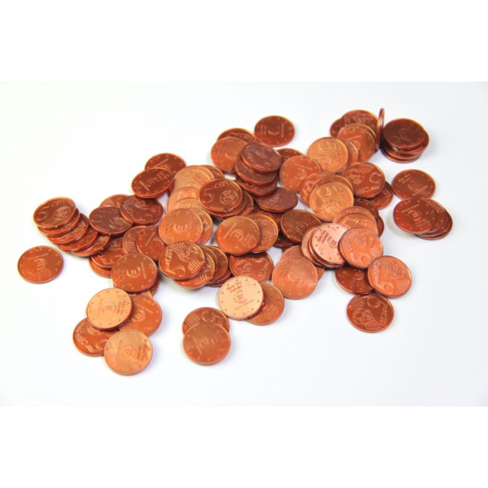 Lot de 100 Pièces en euros de 5 centimes | Educo | Jeu éducatif de monnaie