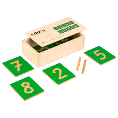 Tracer les Nombres - Jeu Sensoriel Montessori Chiffres (Graphie Française)