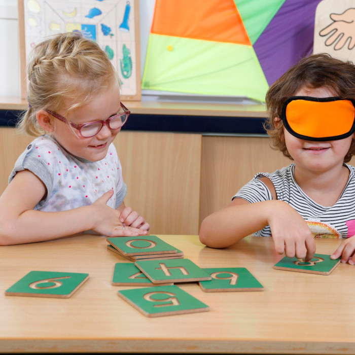 Tracer les Nombres - Jeu Sensoriel Montessori Chiffres (Graphie Française)