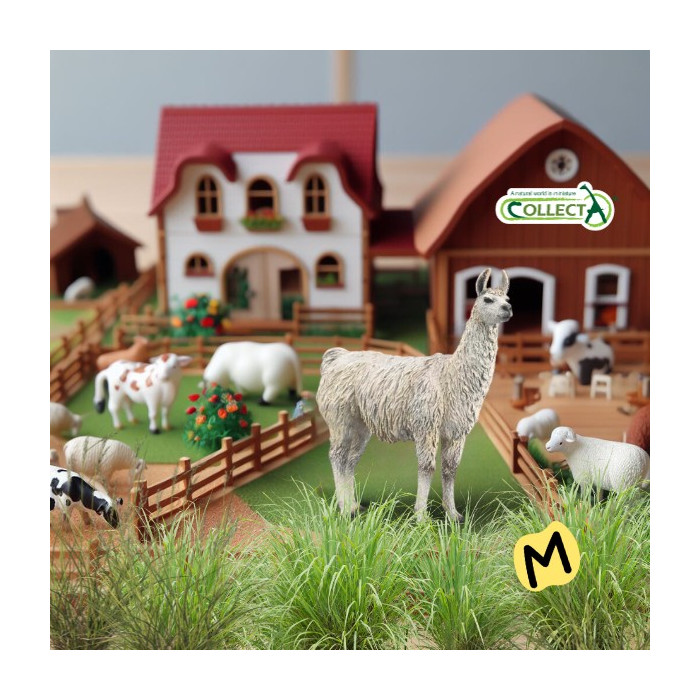 Figurine CollectA Lama - Réplique détaillée du lama d'Amérique du Sud