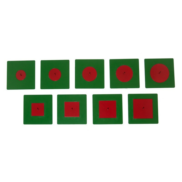 Formes Inscrites et Concentriques - Matériel Montessori | Lesminis