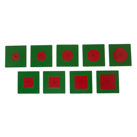 Formes Inscrites et Concentriques - Matériel Montessori | Lesminis