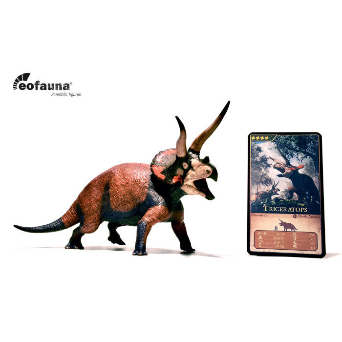 Figurine Triceratops sp. Eofauna : Un Prédateur Apex du Crétacé dans Votre Collection