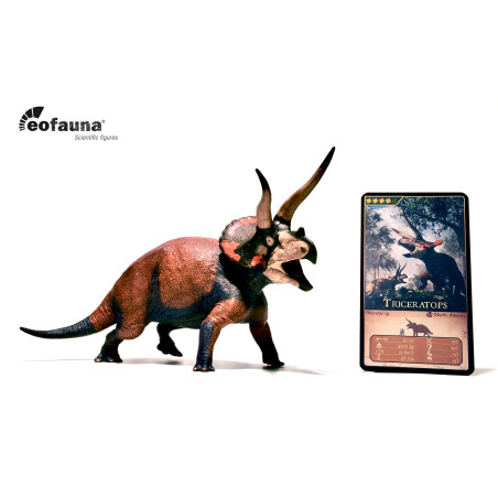 Figurine Triceratops sp. Eofauna : Un Prédateur Apex du Crétacé dans Votre Collection
