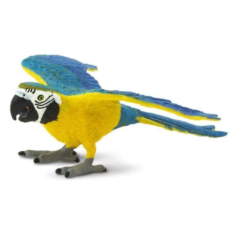 Figurine Ara Bleu et Or - Safari Ltd® 264029 | Jouet réaliste | Matériel pédagogiqueAnimaux Montessori