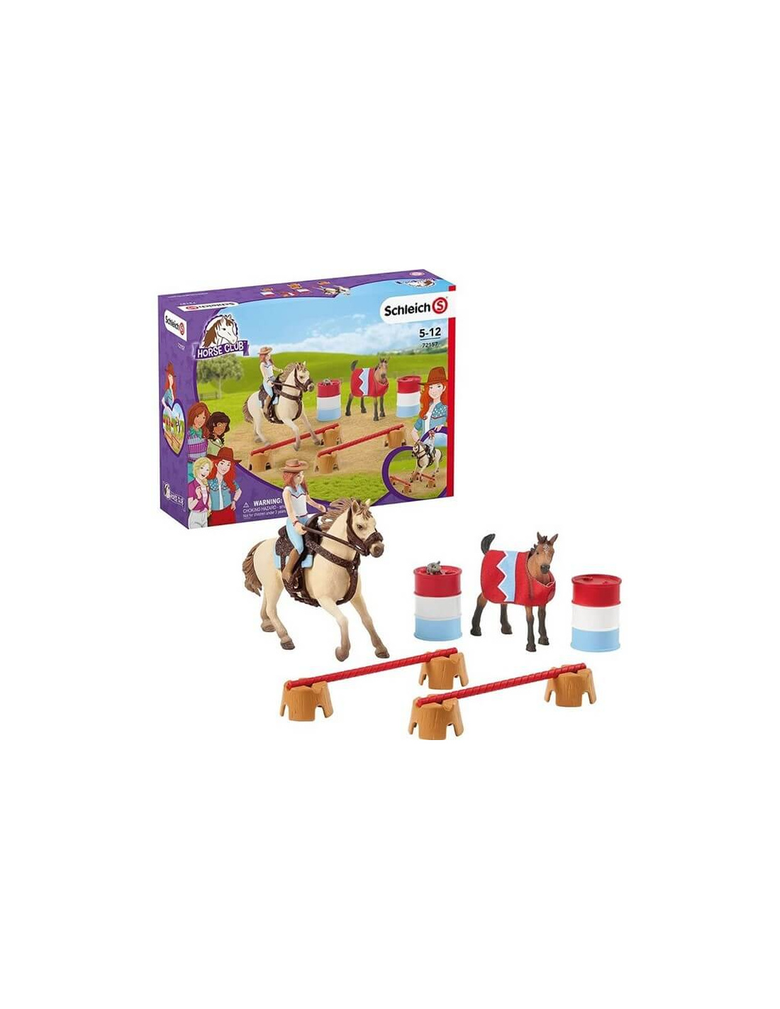 Jouet écurie Cheval - 49 Pièces Figurines Cheval Et Cavalier - Ferme Enfant Unisexe - À Partir De 3 Ans - Neuf