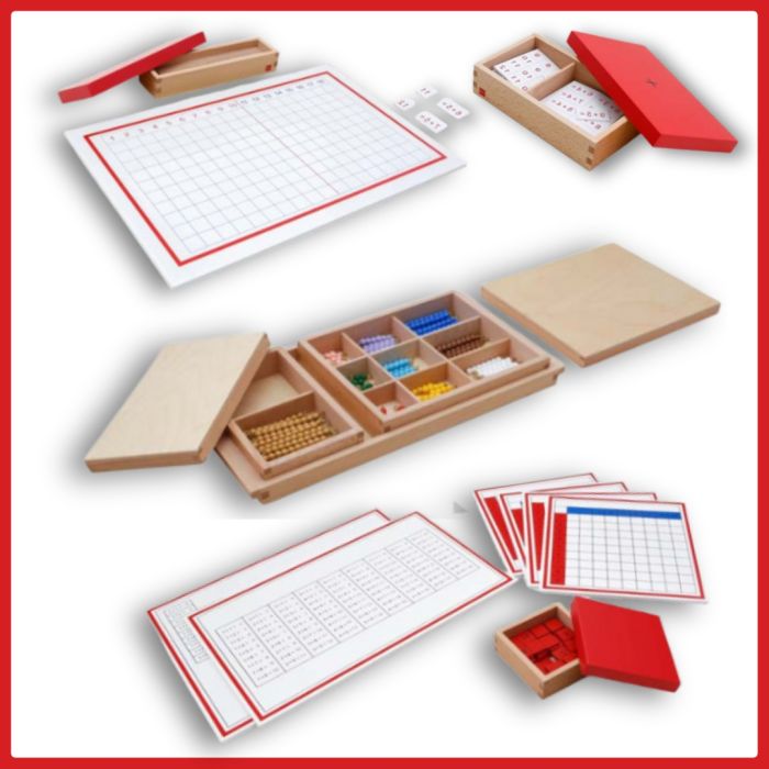 Ensemble Complet d’Addition Montessori - Outil Éducatif pour les Enfants de 3 à 6 ans