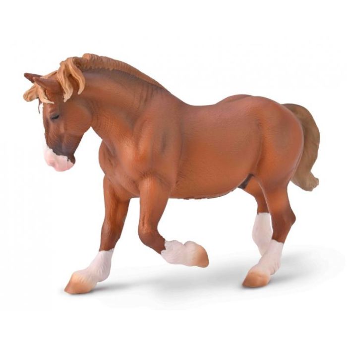 Étalon Breton de Trait Alezan Deluxe - Découvrez la Puissance Équine avec CollectA