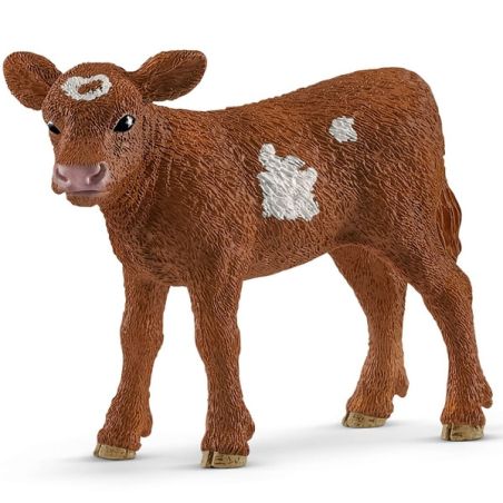 Figurine Veau Texas Longhorn Schleich 13881 - Réplique réaliste pour l'Éducation - Animaux de la ferme