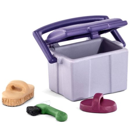 Kit de Soin Équestre Schleich 42283 - Accessoires de Toilettage pour Chevaux