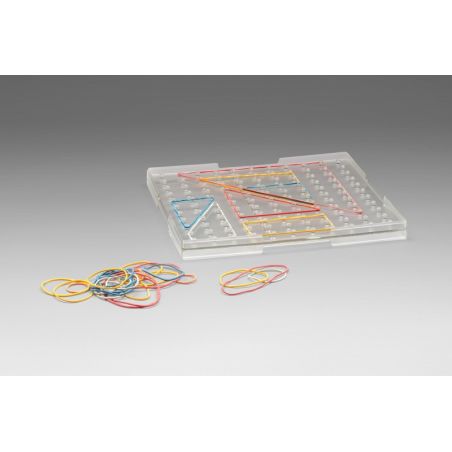 Géoplan transparent Grand Modèle: Outil Pédagogique pour la Géométrie Créative