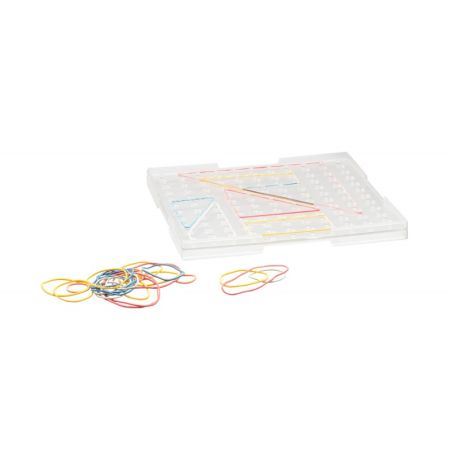 Géoplan transparent Grand Modèle: Outil Pédagogique pour la Géométrie Créative