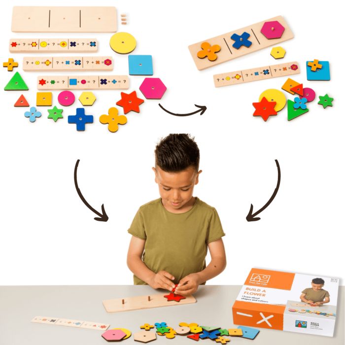 Jeu éducatif : Construire une fleur - Repérage spatiale - Reproduire un modèle - Toys for life