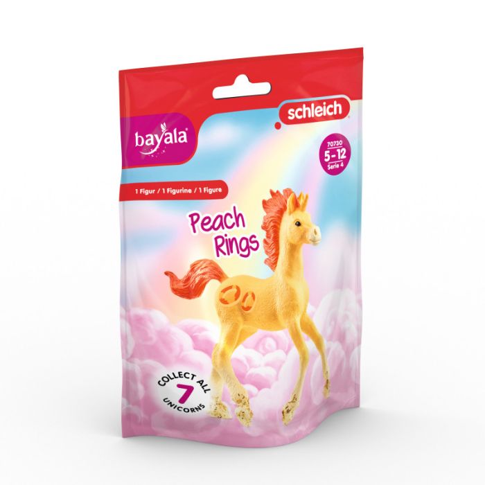 Licorne Peach Rings Schleich - Figurine Fruitée pour Aventures Gourmandes