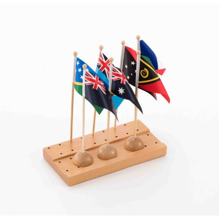 Drapeaux d'Australie en Tissu Montessori : Matériel Pédagogique | Les Minis