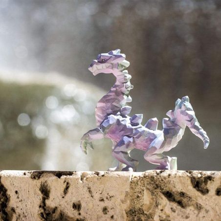 Crystallion, le Gardien des Trésors Oubliés - Figurine Dragon à Collectionner