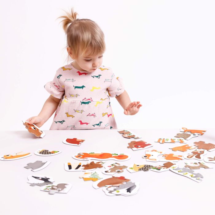 Puzzles Évolutifs Animaux de la Forêt - Jeu Éducatif pour Enfants dès 2 ans