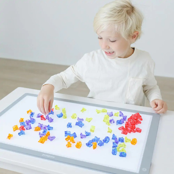 Gemmes de Comptage Translucides Miniland | Activités Éducatives pour Enfants 3-6 Ans