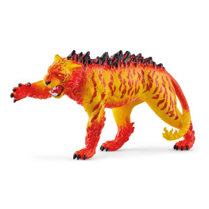 Tigre de lave Schleich Eldrador - Figurine féroce qui crache du feu