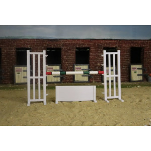 Chandeliers Blancs Équestres Miniatures avec Sous-Bassement - Pour Schleich