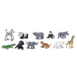Tube Safari Ltd Bébés Animaux du Zoo | Adorable Safari Educatif