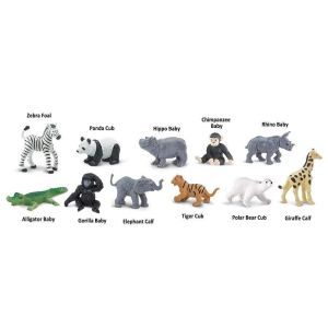 Tube Safari Ltd Bébés Animaux du Zoo | Adorable Safari Educatif