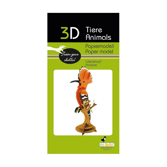 Huppe Fasciée Puzzle 3D - Activité Manuelle et Décoration Thématique