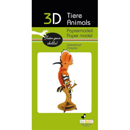 Huppe Fasciée Puzzle 3D - Activité Manuelle et Décoration Thématique