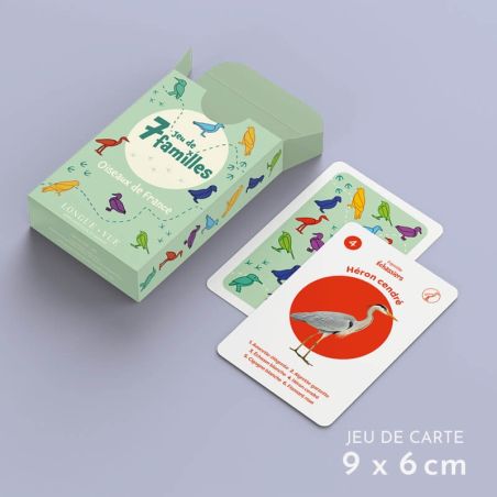 Oiseaux de France - Jeu de Cartes 7 Familles | Apprendre les Oiseaux en S'amusant | LesMinis.fr