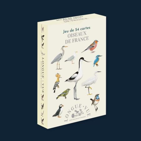 Oiseaux de France - Jeu de 54 Cartes classique française | LesMinis.fr