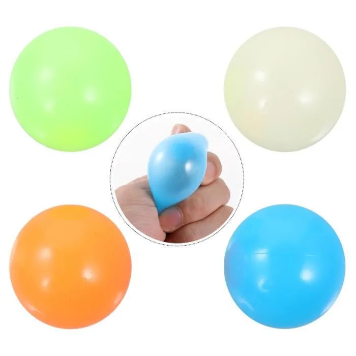 Balle Fluorescente Anti-Stress - Jouet de Décompression
