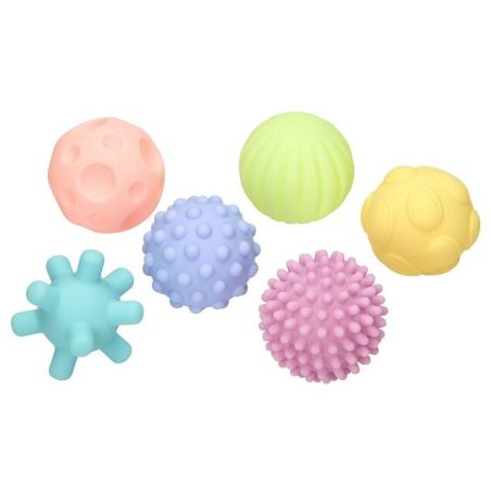 Lot de 6 Balles Sensorielles - Jouet Bébé Premier Âge