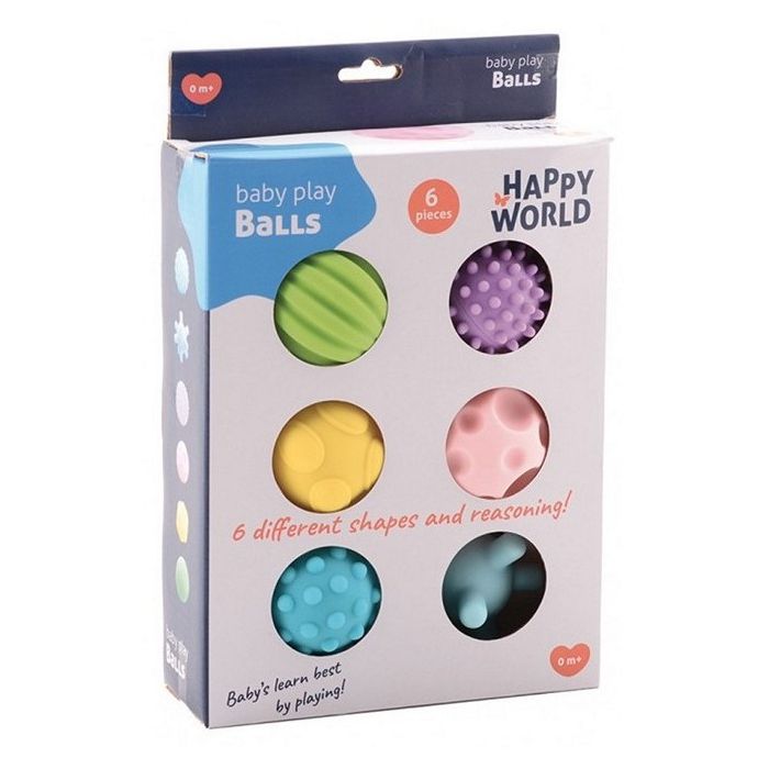 Lot de 6 Balles Sensorielles - Jouet Bébé Premier Âge