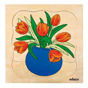 Puzzles Cycle de Vie de la Tulipe - Fleur Végétale