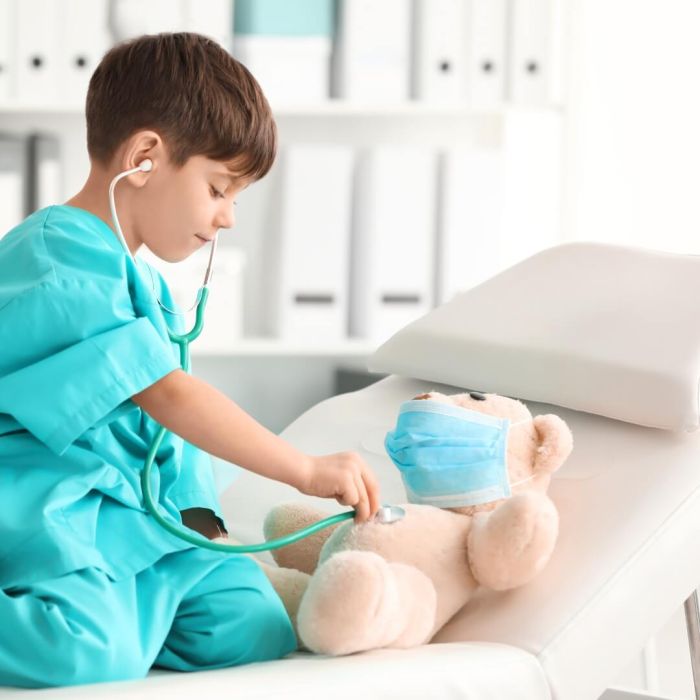 Lot de 3 Masques Médicaux pour Poupée – Jouet d’Imitation Infirmier & Docteur