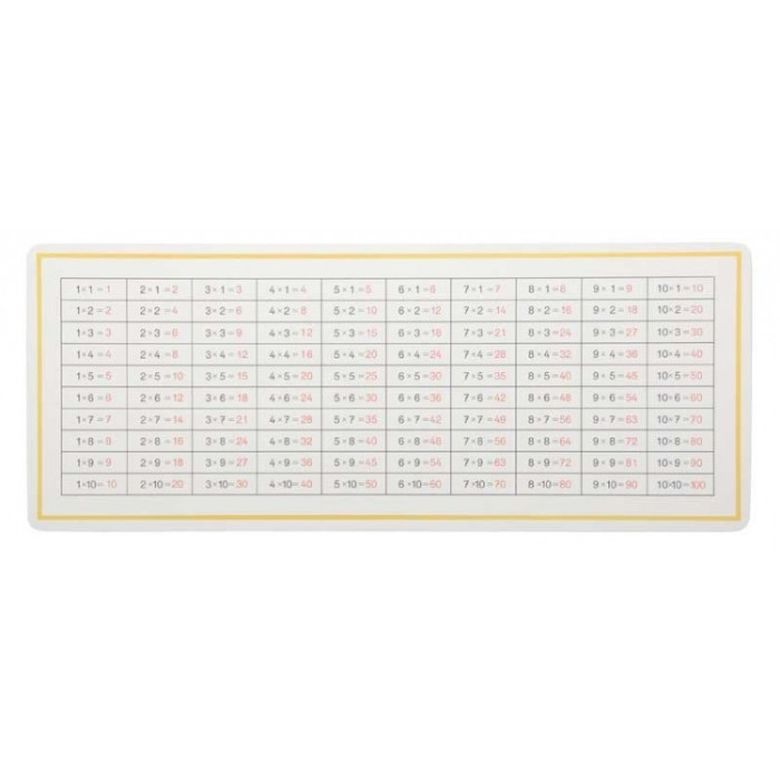 Tableau de contrôle de la multiplication Montessori LesMinis Montessori 109567  Mathématiques - 1