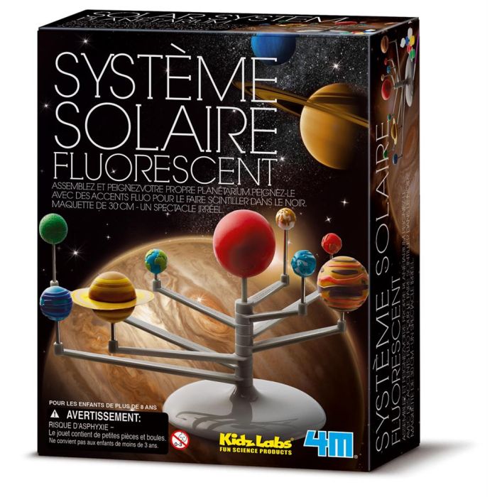 Planétarium fluorescent 30 cm – kit 4M à assembler et peindre
